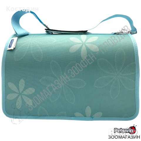 Транспортна чанта за Куче/Коте - M размер - 45/19.5/26см - Светлосиня разцветка, снимка 3 - За кучета - 37655590