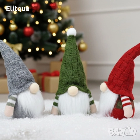 Плюшена коледна играчка – уютна украса за дома, снимка 4 - Декорация за дома - 52575410