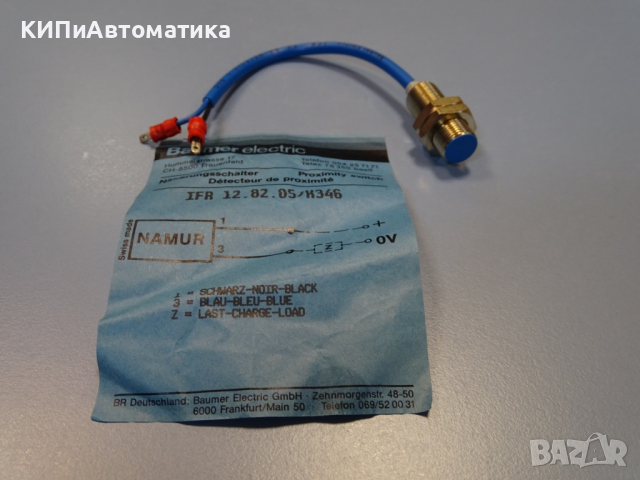 Индуктивен датчик Baumer Electric IFR 10.82.05/K346 proximity switch, снимка 7 - Резервни части за машини - 44602971