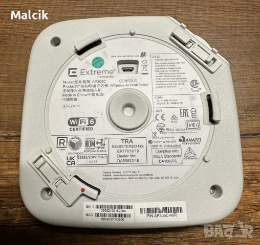 Точка за достъп Extreme Networks AP305C, снимка 3 - Мрежови адаптери - 52369875