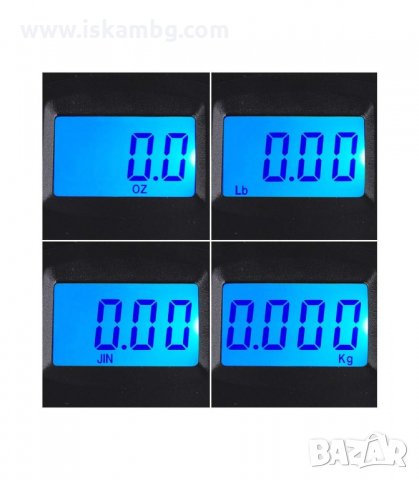 ЕЛЕКТРОННА ВЕЗНА, РИБОЛОВНА, КАНТАР ДО 50 КГ. - код 0203, снимка 4 - Други стоки за дома - 34087984