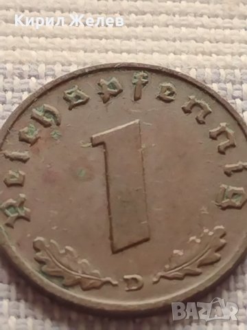 Монета 1 райхсфенинг 1938г. Германия Трети Райх с СХВАСТИКА за КОЛЕКЦИЯ 37770, снимка 3 - Нумизматика и бонистика - 42823375
