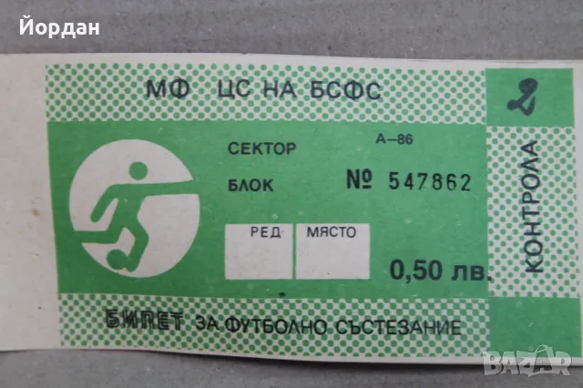 Билети за футболна среща, снимка 2 - Фен артикули - 48310360