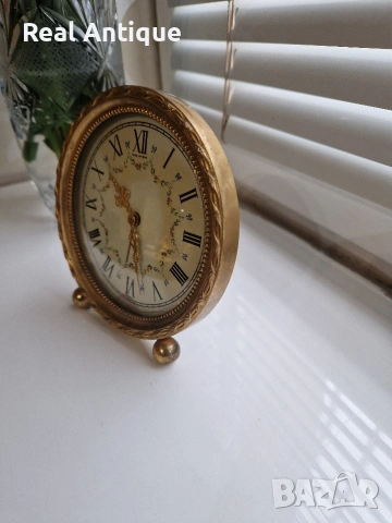 Страхотен рядък антикварен колекционерски френски бронзов будилник , снимка 5 - Антикварни и старинни предмети - 53932510