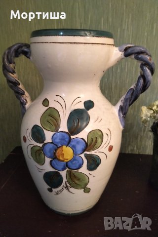 Антикварна ръчно изработена ваза , снимка 3 - Декорация за дома - 29684472