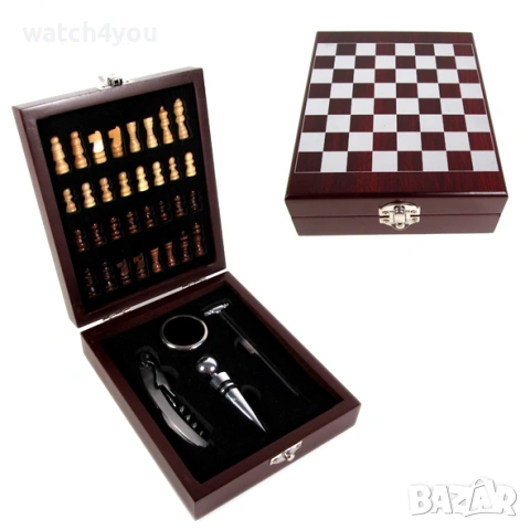 НОВА ЛУКСОЗНА ДЪРВЕНА КУТИЯ ЗА ВИНО. СЕТ ЗА ВИНО. ПОДАРЪЧНА КУТИЯ ЗА ВИНО. КОМПЛЕКТ ЗА ВИНО И ШАХ, снимка 8 - Подаръци за мъже - 44323048