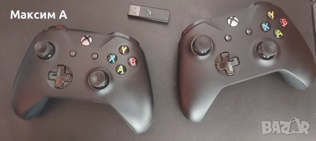 Комплект 2 бр. Xbox One контролери + Оригинален USB адаптер за PC, снимка 2 - Аксесоари - 55943133