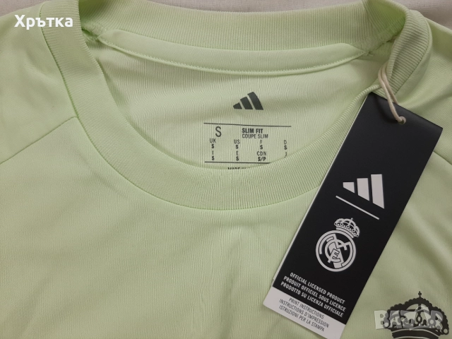 Adidas Real Madrid - Оригинална мъжка футболна тениска размер S, снимка 10 - Тениски - 52653660