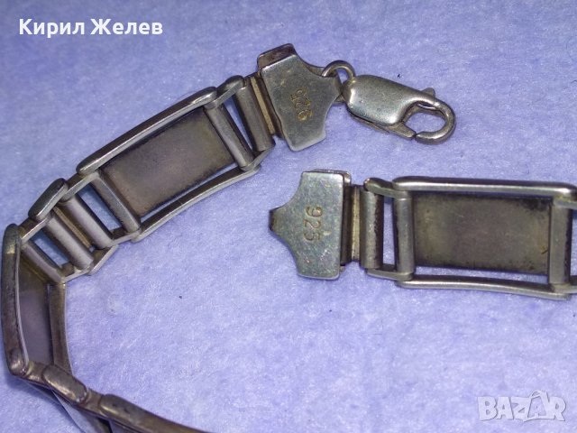 СТИЛНА КЛАСИЧЕСКА ВИНТИДЖ АРТ СРЕБЪРНА ГРИВНА СРЕБРО 925 МАЙСТОРСКА БИЖУТЕРИЙНА ИЗРАБОТКА 39922, снимка 9 - Гривни - 42600288