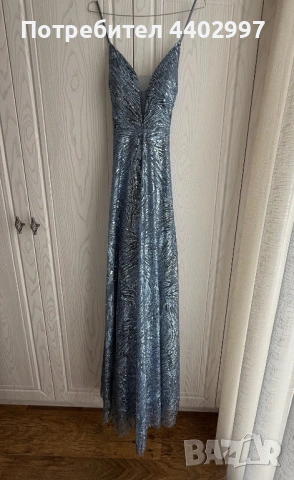 Официална дълга рокля с пайети