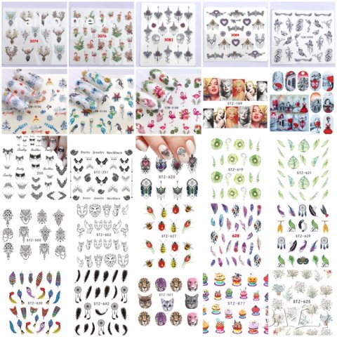 Водни стикери за маникюр, снимка 8 - Продукти за маникюр - 19002069