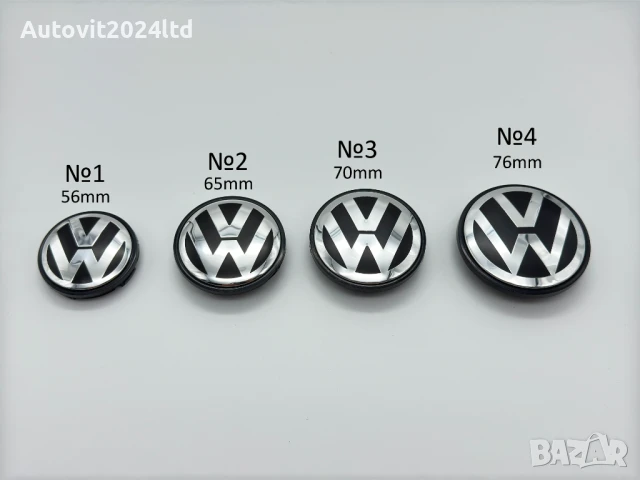 Капачки за джанти VW 56мм 65мм 70мм 76мм bora polo golf passat tiguan