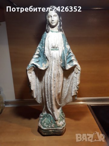 Стара статуетка, фигура, Дева Мария, вис. 58 см.