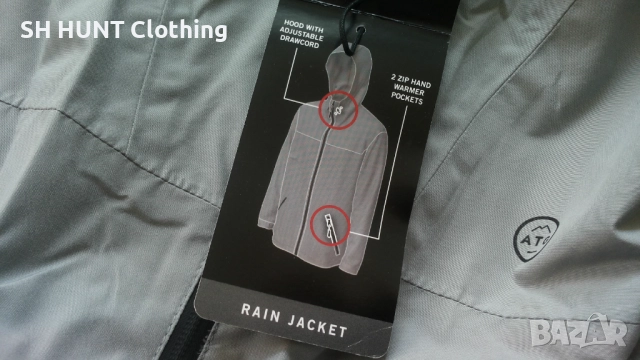 Wrangler RAIN Jacket MONUMENT Размер XL тънко яке водонепромокаемо 42-59, снимка 11 - Якета - 52794923