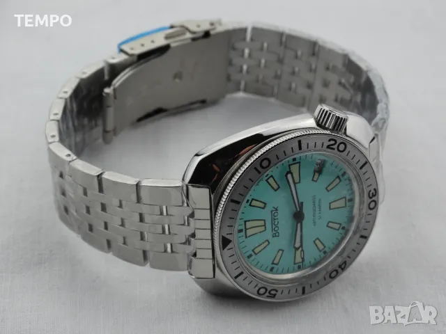 ВОСТОК АМФИБИЯ АВТОМАТИЧЕН-"TIFFANY" ref: 70088В, снимка 8 - Мъжки - 48082149