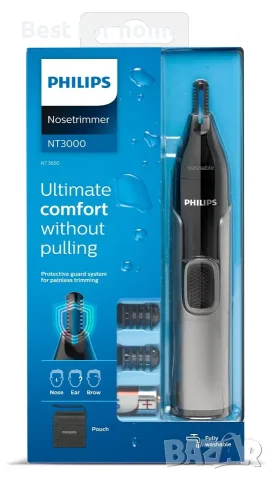 Тример за нос Philips серия 3000, NT3650/26, снимка 4 - Тримери - 55857003
