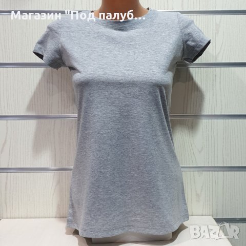 Нова дамска изчистена сива тениска, снимка 3 - Тениски - 29964957