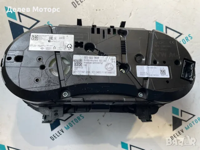 5E0920751F табло, километраж, оборотомер Skoda Octavia 2.0 TDI, 150 кс., DSG, двигател DFF, снимка 2 - Части - 49167757