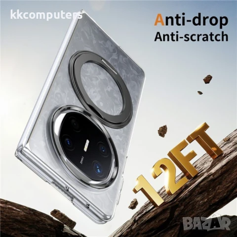 Huawei Mate X6 Удароустойчив Калъф с Магнитна Стойка и Скрийн Протектор – Черен, Сребрист, Златист, снимка 8 - Калъфи, кейсове - 50728577