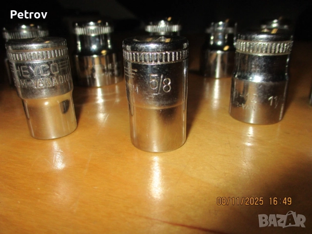 HEYCO No.50-12 - MADE IN GERMANY - 1/2" 12 броя 12-стенни ПРОФЕСИОНАЛНИ цолови / инчови вложки !!!!!, снимка 2 - Гедорета - 52633204