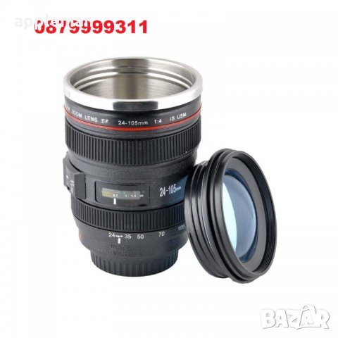 Термос - ЧАША - ОБЕКТИВ С ПРОЗРАЧЕН КАПАК Canon, снимка 6 - Чаши - 31723810
