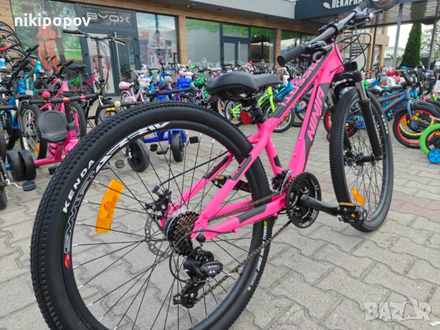 BG Алуминиев велосипед 26" NINJA розов, снимка 10 - Велосипеди - 54334989
