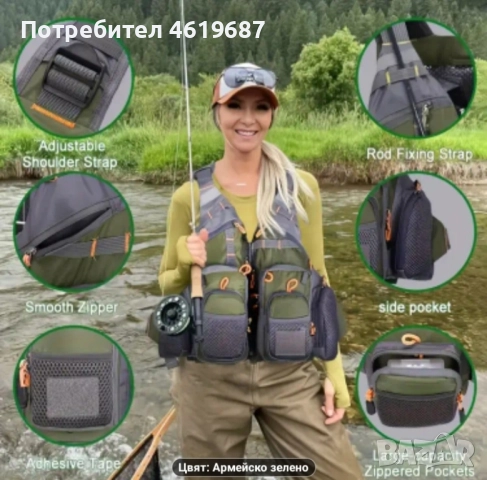 нов модел универсален риболовен , снимка 6 - Екипировка - 52016052