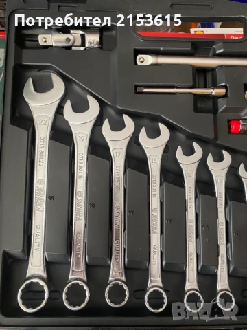 Wurth Zebra 1/4 и 1/2 гедоре гидория 93 части вложки kлючове oтвертки комплект, снимка 6 - Гедорета - 51133343