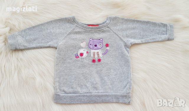 Дънки и блуза 9-12 месеца, снимка 2 - Панталони и долнища за бебе - 34286807