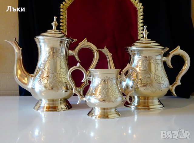 Английски чайник,кана,никелово сребро,маркировка. , снимка 9 - Антикварни и старинни предмети - 30702242