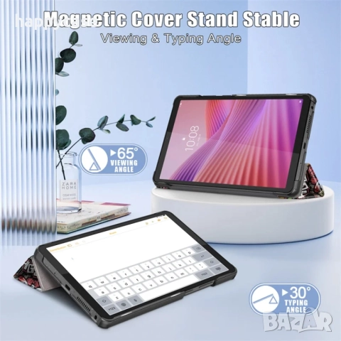 Lenovo Tab One 8.7" 2025 / Кожен калъф смарт кейс за таблет, снимка 8 - Таблети - 52008475