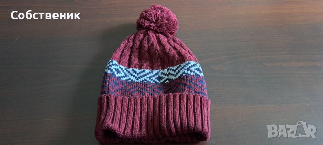НОВО с етикет lee cooper зимна топла шапка с помпон акрил, снимка 8 - Шапки - 38309638