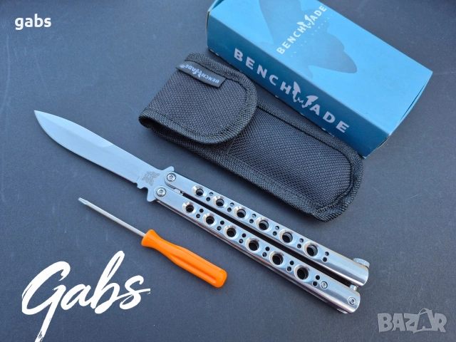 Сгъваем нож тип пеперуда Benchmade Balisong DBM-62,Weehawk, снимка 3 - Ножове - 54351418