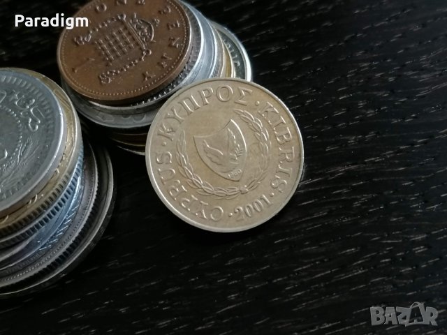 Mонета - Кипър - 5 цента | 2001г., снимка 2 - Нумизматика и бонистика - 29264285