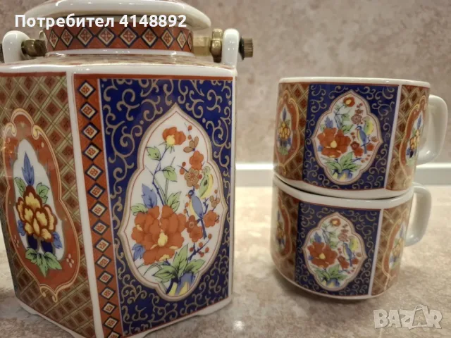 Японски фин порцелан сервиз за чай, снимка 7 - Сервизи - 48085725