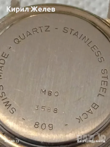 Класически модел мъжки часовник MBO QUARTZ SWISS MADE много красив стилен 54239, снимка 5 - Мъжки - 55935415