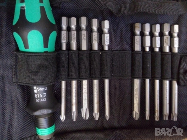 Wera Kraftform Kompakt 11ЧАСТИ ОТВЕРТКА С НАКРАЙНИЦИ . TOPTUL SUPER GRIP 5 бр прави отвертки, снимка 2 - Отвертки - 52929689