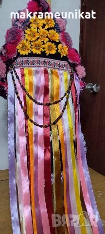 Кукерска маска, гугла юношеска,, ръчна изработка, капашон,Новодел, Сурва, Кукерландия, снимка 8 - Колекции - 42880006