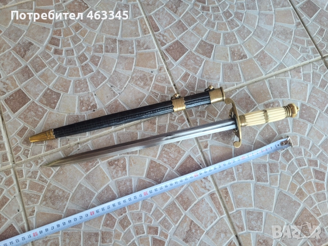 Нож, кама, кинжал, кортик. Британски морски кортик, снимка 9 - Антикварни и старинни предмети - 51444797