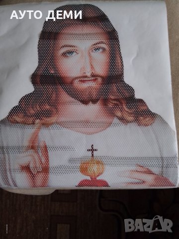 Качествен цветен винил самозалепващ стикер с изображение на Исус Христос за кола автомобил джип дом , снимка 5 - Аксесоари и консумативи - 37615524