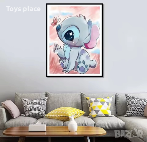 20*30см Диамантен гоблен Лило и Стич Lilo and Stitch , снимка 2 - Игри и пъзели - 52429540