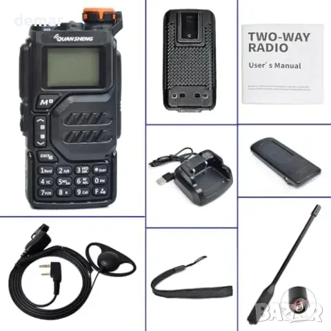 HYS Quansheng UV-K5 VHF UHF 5W радиостанция, снимка 7 - Друга електроника - 55776153