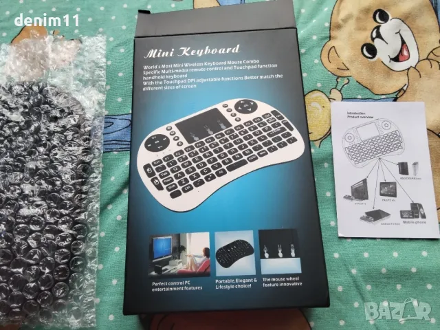 безжична клавиатура дистанционно управление за лаптопи,тиви боксове, таблети и др., снимка 6 - Клавиатури и мишки - 49459681