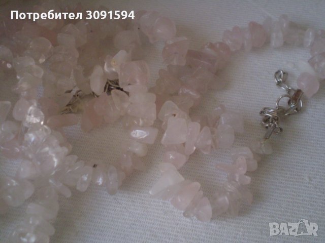  комплект от планински кристал гердан и гривна, снимка 1