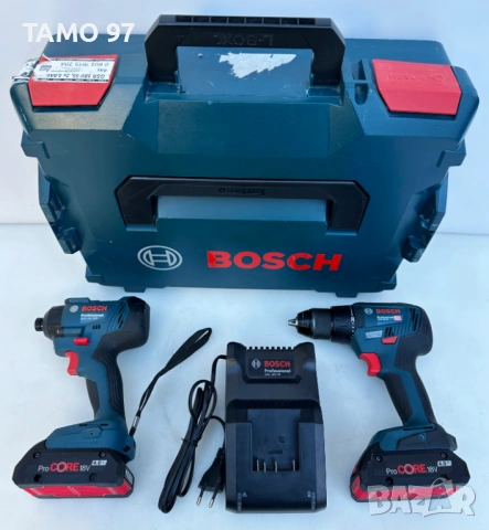 BOSCH GSR 18V-55 + BOSCH GDR 18V-160 - Безчетков винтоверт и импакт като нови!