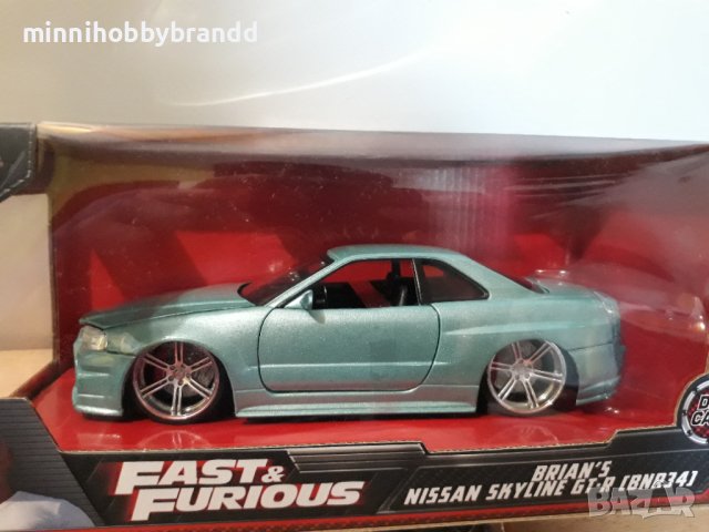 NISSAN SKYLINE GT-R [BNR34] BRIAN'S . FAST & FURIOURS. 1.24 JADA. TOP MODEL.!