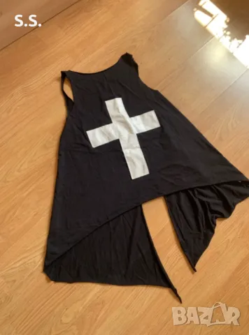 Черен топ с гол гръб -Lucy Fashion, снимка 1