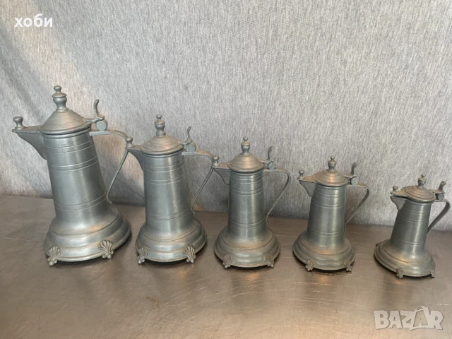   кана за бира, калаени кани, комплект  , снимка 6 - Антикварни и старинни предмети - 51421463