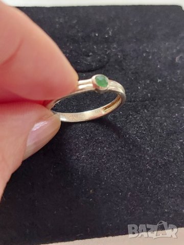 Сребърен пръстен с естествен камък 925, снимка 4 - Пръстени - 44336165