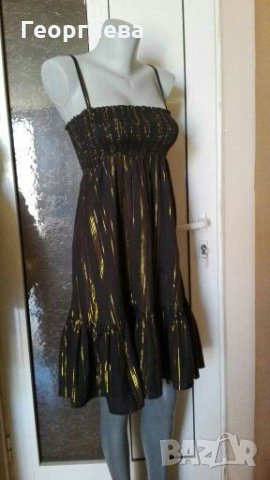 Рокля на H&M, в черно и златисто👗🍀XS,S,S//M👗арт.3079